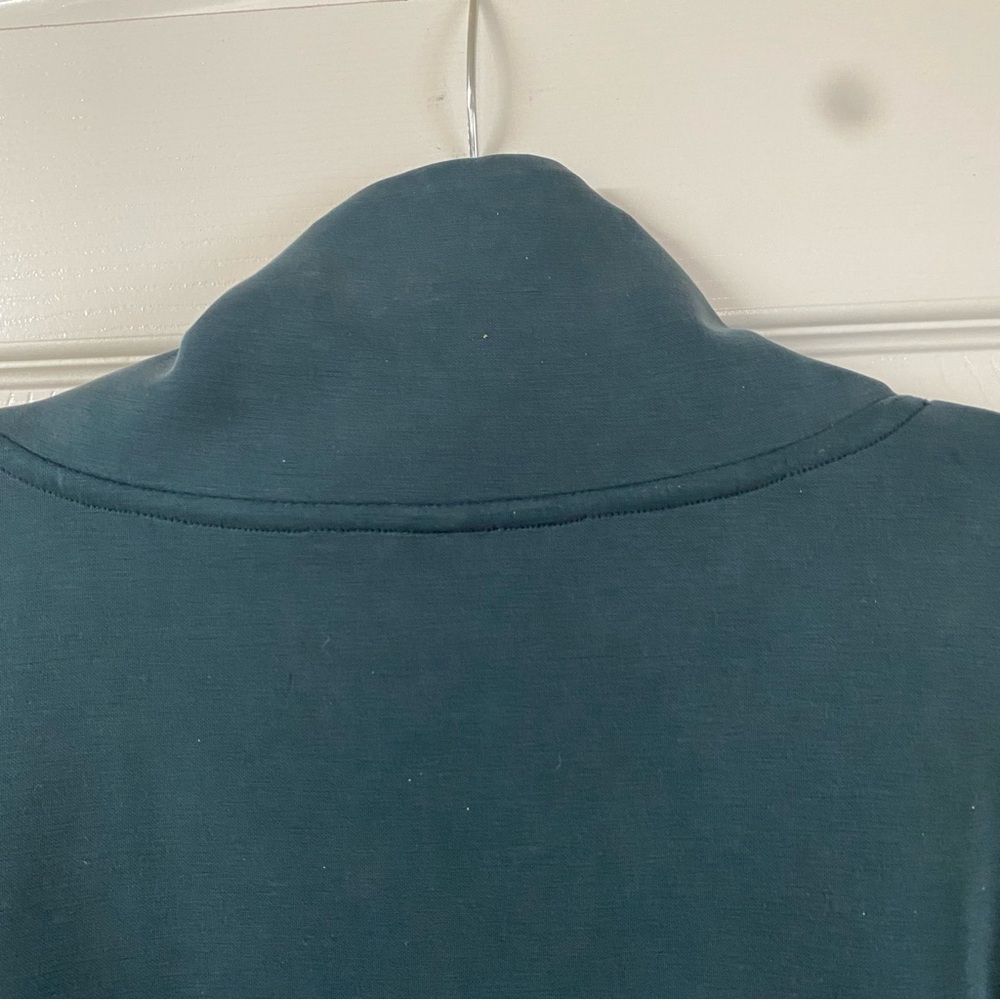 STYLUS Women's Size XXL Deep Teal Pullover Mock Turtleneck Soft Sweatshirt - Picture 9 of 13